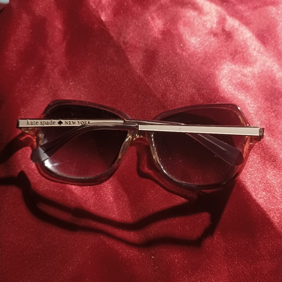 Rare Kate Spade Evette Square Frames Sunglasses & hard green blue eyes case - Picture 8 of 12